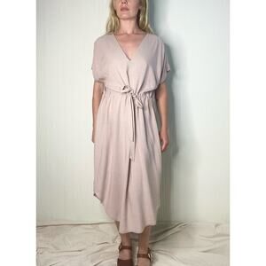7115 BY SZEKI Linen Blend Ecru Dress US SMALL